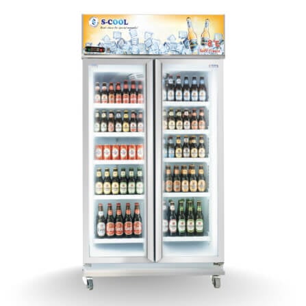 ตู้แช่เครื่องดื่ม 2 ประตู S-COOL SM-112C (-8°C) 24.6คิว สีขาว_1